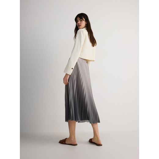 Reserved - Plisowana spódnica midi - jasnozielony Reserved L Reserved