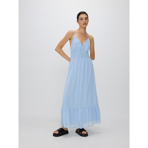 Reserved - Sukienka maxi na ramiączkach - jasnoniebieski ze sklepu Reserved w kategorii Sukienki - zdjęcie 172363979