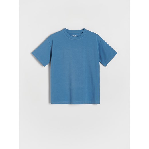 Reserved - Bawełniany t-shirt oversize - granatowy ze sklepu Reserved w kategorii T-shirty chłopięce - zdjęcie 172364025