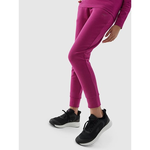 4F Spodnie dresowe w kolorze różowym ze sklepu Limango Polska w kategorii Spodnie dziewczęce - zdjęcie 172367398