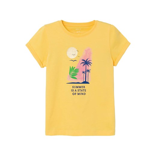 name it Koszulka &quot;Faberte&quot; w kolorze żółtym ze sklepu Limango Polska w kategorii Bluzki dziewczęce - zdjęcie 172367768