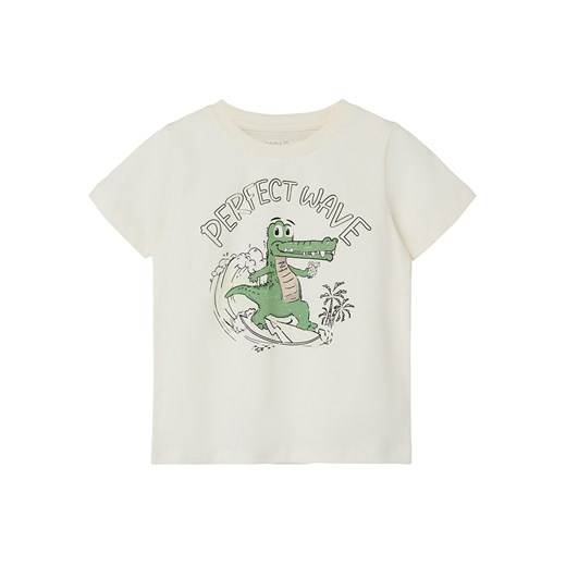 name it Koszulka &quot;Zippy&quot; w kolorze kremowo-zielonym ze sklepu Limango Polska w kategorii T-shirty chłopięce - zdjęcie 172368066