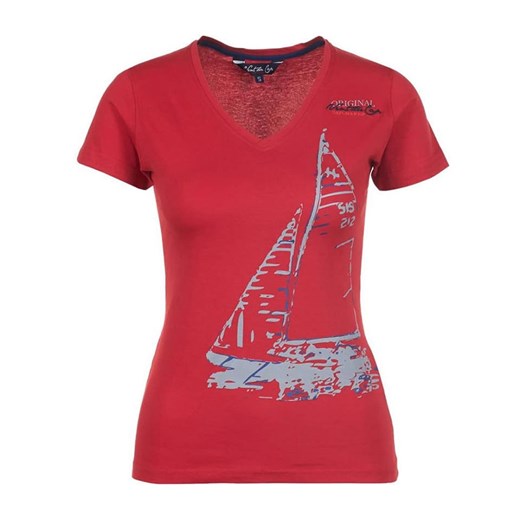 Peak Mountain Koszulka &quot;Adrio&quot; w kolorze czerwonym ze sklepu Limango Polska w kategorii Bluzki damskie - zdjęcie 172369377