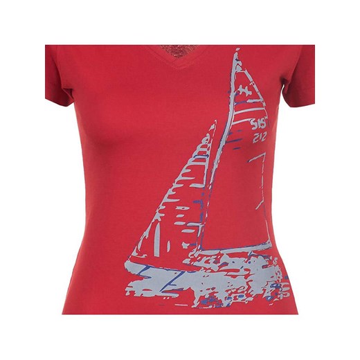Peak Mountain Koszulka &quot;Adrio&quot; w kolorze czerwonym Peak Mountain L okazyjna cena Limango Polska