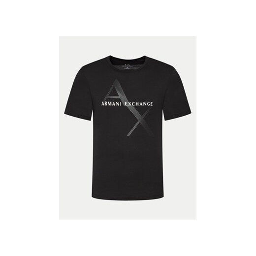 Armani Exchange T-Shirt 8NZT76 Z8H4Z 1200 Czarny Regular Fit ze sklepu MODIVO w kategorii T-shirty męskie - zdjęcie 172370469