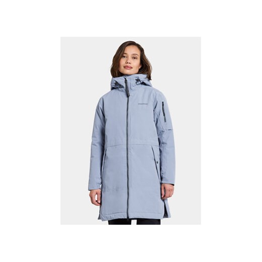 Didriksons Parka Ella Wns Parka 2 504835 Błękitny Regular Fit ze sklepu MODIVO w kategorii Parki damskie - zdjęcie 172370689