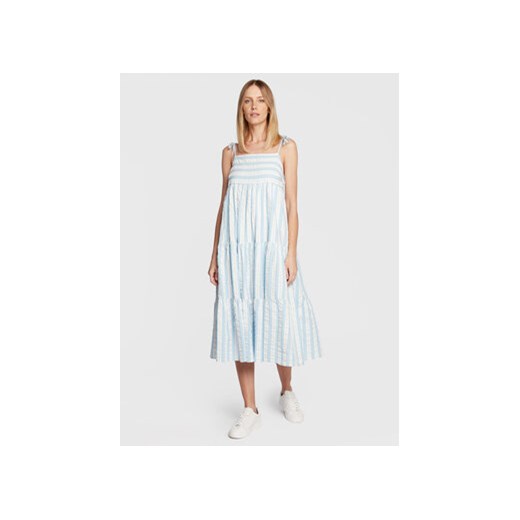 Seafolly Sukienka letnia Cabana 54860-DR Błękitny Regular Fit 42 okazja MODIVO
