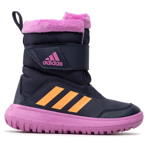 Śniegowce adidas Winterplay C GZ6795 Granatowy ze sklepu eobuwie.pl w kategorii Buty zimowe dziecięce - zdjęcie 172370888