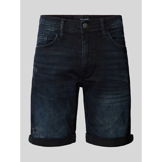 Szorty jeansowe o kroju slim fit z 5 kieszeniami ze sklepu Peek&Cloppenburg  w kategorii Spodenki męskie - zdjęcie 172372258