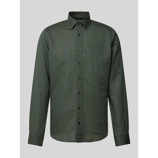 Koszula biznesowa o kroju slim fit z kołnierzykiem typu kent ze sklepu Peek&Cloppenburg  w kategorii Koszule męskie - zdjęcie 172372267