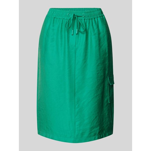 Spódnica o długości do kolan w jednolitym kolorze ze sklepu Peek&Cloppenburg  w kategorii Spódnice - zdjęcie 172372337