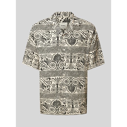 Koszula casualowa o kroju regular fit z nadrukiem na całej powierzchni model ‘FLAKE’ ze sklepu Peek&Cloppenburg  w kategorii Koszule męskie - zdjęcie 172372429