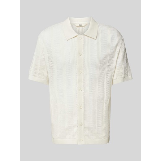 Koszula casualowa o kroju regular fit z ażurowym wzorem model ‘JON’ ze sklepu Peek&Cloppenburg  w kategorii Koszule męskie - zdjęcie 172372498