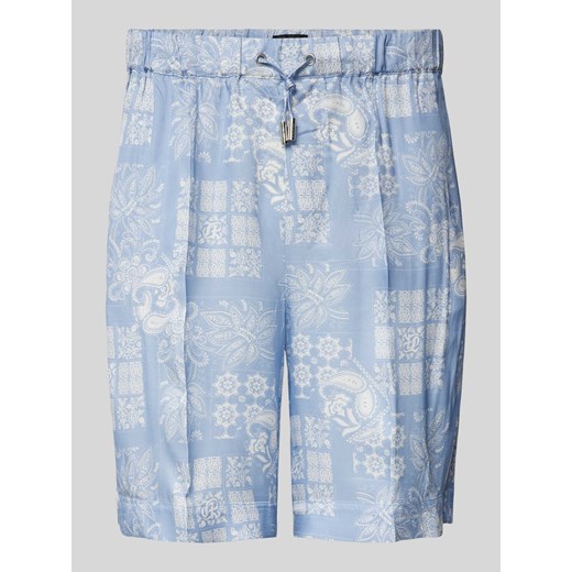 Szorty o kroju regular fit z nadrukiem na całej powierzchni ze sklepu Peek&Cloppenburg  w kategorii Spodenki męskie - zdjęcie 172372539