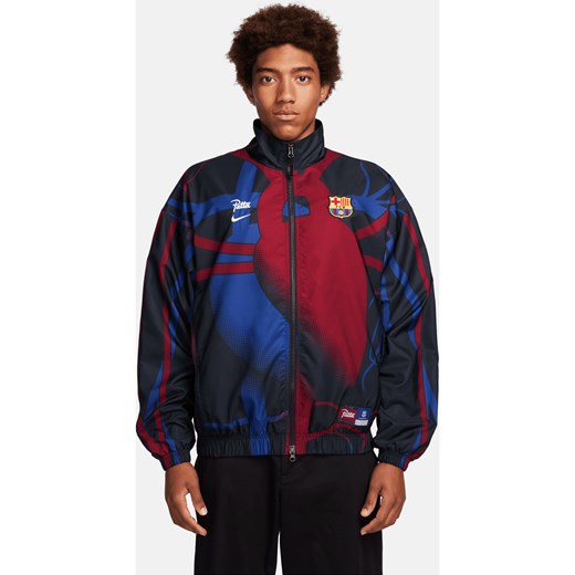 Męska dresowa bluza piłkarska FC Barcelona x Patta - Czerń ze sklepu Nike poland w kategorii Bluzy męskie - zdjęcie 172372548