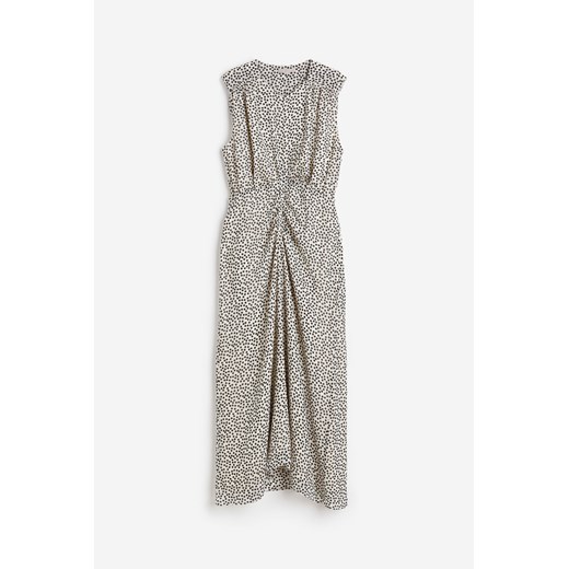 H & M - Szyfonowa sukienka we wzory - Beżowy ze sklepu H&M w kategorii Sukienki - zdjęcie 172372566