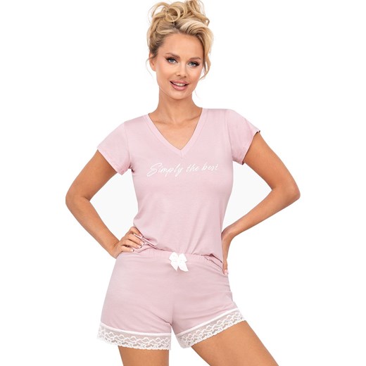Różowa piżama damska Simply 1/2, Kolor różowy, Rozmiar S, Donna ze sklepu Primodo w kategorii Piżamy damskie - zdjęcie 172372936