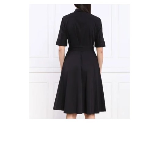 Sukienka czarna Ralph Lauren z okrągłym dekoltem