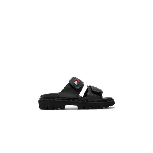 Tommy Jeans Klapki Tjw Puffed Sandal EN0EN02560 Czarny ze sklepu MODIVO w kategorii Klapki damskie - zdjęcie 172375078