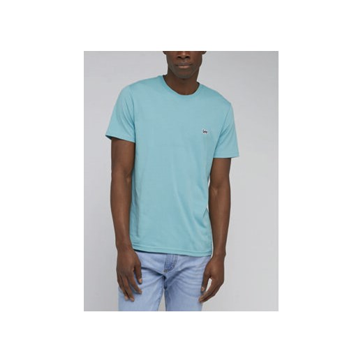 Lee T-Shirt L60UFQ41 112330613 Turkusowy Regular Fit ze sklepu MODIVO w kategorii T-shirty męskie - zdjęcie 172375185