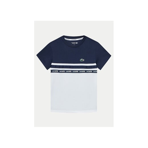 Lacoste T-Shirt TJ7417 Biały Regular Fit ze sklepu MODIVO w kategorii T-shirty chłopięce - zdjęcie 172375187
