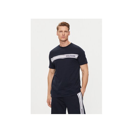 Tommy Hilfiger T-Shirt UM0UM03196 Granatowy Regular Fit ze sklepu MODIVO w kategorii T-shirty męskie - zdjęcie 172375188