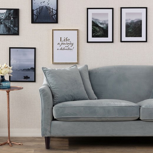 Sofa Velvet Cloud blue 3-os. Dekoria One Size dekoria.pl