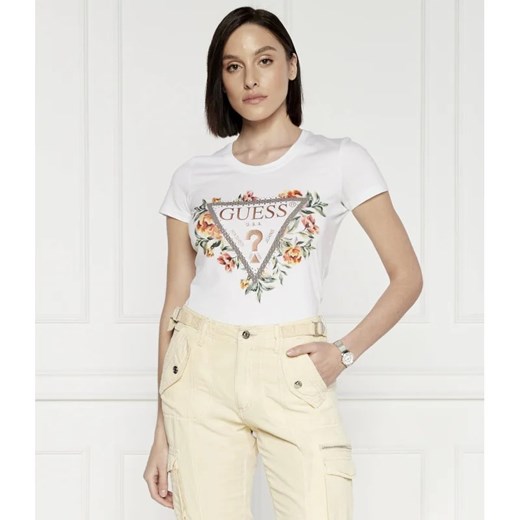GUESS T-shirt TRIANGLE FLOWERS | Regular Fit Guess XL Gomez Fashion Store