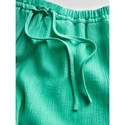 Reserved - Szorty z wiskozą - zielony Reserved L Reserved