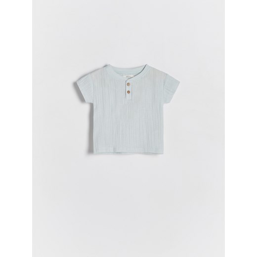 Reserved - T-shirt oversize - jasnoniebieski ze sklepu Reserved w kategorii Kaftaniki i bluzki - zdjęcie 172378279