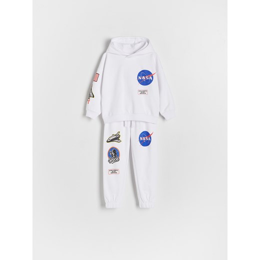 Reserved - Dresowy komplet NASA - biały ze sklepu Reserved w kategorii Dresy chłopięce - zdjęcie 172378337