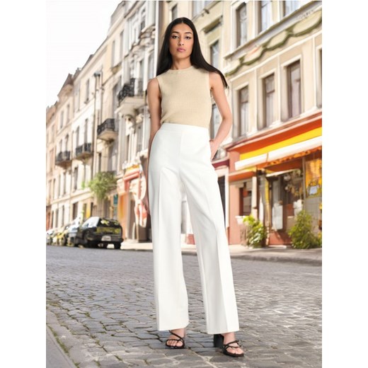 Sinsay - Spodnie eleganckie - biały ze sklepu Sinsay w kategorii Spodnie damskie - zdjęcie 172378569