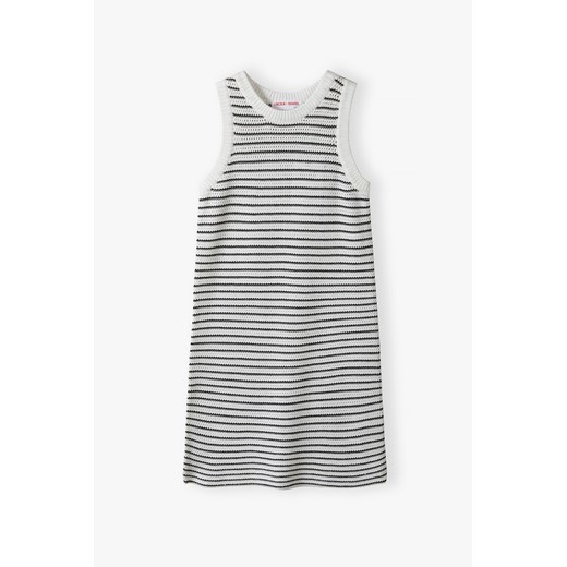 Sukienka na lato - biało - granatowe paski - Lincoln&Sharks ze sklepu 5.10.15 w kategorii Sukienki dziewczęce - zdjęcie 172378827