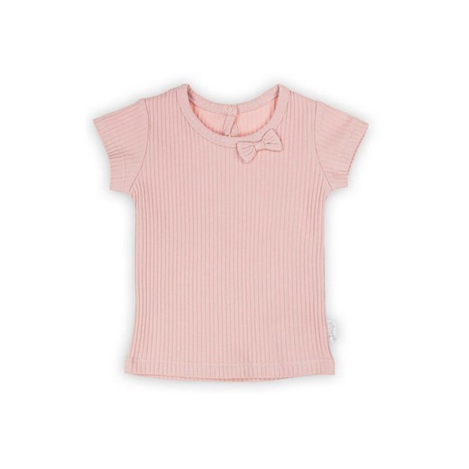 Koszulka dziewczęca z krótkim rękawem w kolorze różowym 104 5.10.15