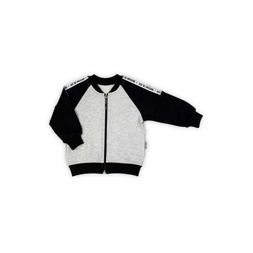 Bluza dresowa chłopięca rozpinana szaro-czarna ze sklepu 5.10.15 w kategorii Bluzy i swetry - zdjęcie 172378889