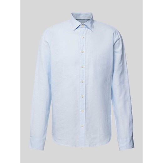 Koszula biznesowa o kroju slim fit z kołnierzykiem typu kent ze sklepu Peek&Cloppenburg  w kategorii Koszule męskie - zdjęcie 172379547