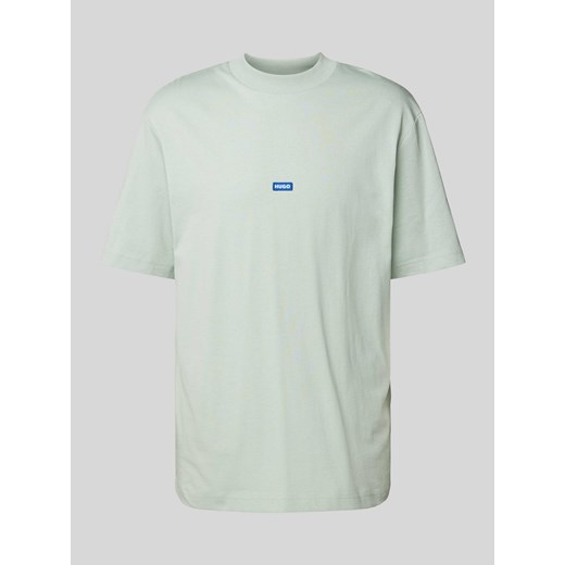 T-shirt z naszywką z logo model ‘Nieros’ Hugo Blue S Peek&Cloppenburg 