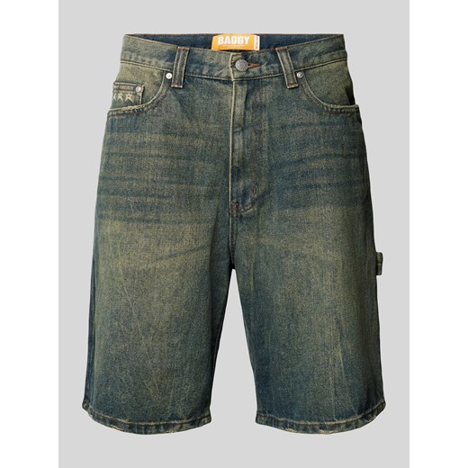 Szorty jeansowe o kroju baggy fit z 5 kieszeniami ze sklepu Peek&Cloppenburg  w kategorii Spodenki męskie - zdjęcie 172379637