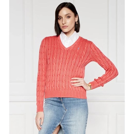 POLO RALPH LAUREN Sweter KIMBERLY | Slim Fit ze sklepu Gomez Fashion Store w kategorii Swetry damskie - zdjęcie 172379869