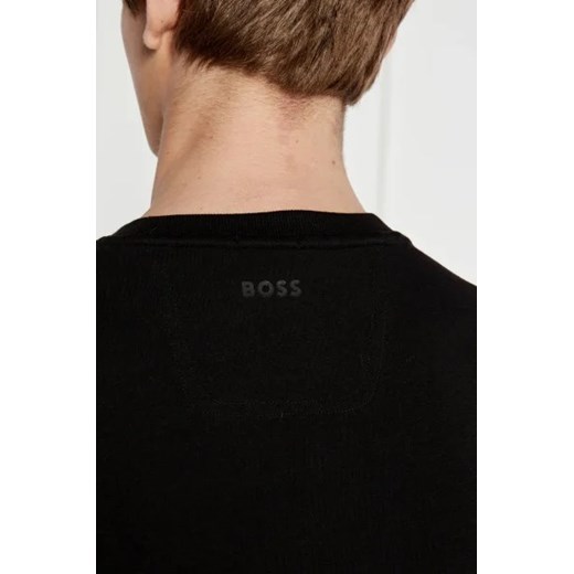 Czarny t-shirt męski BOSS HUGO 