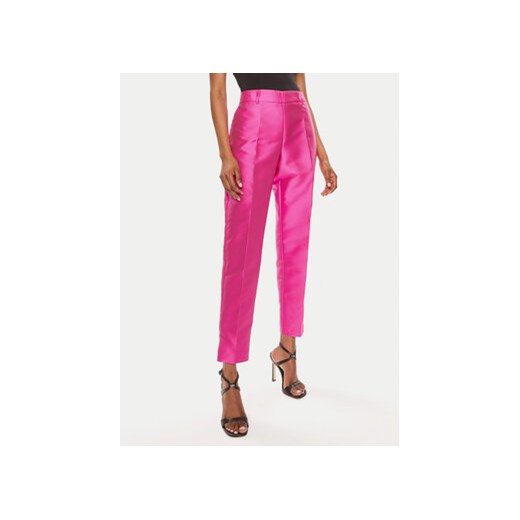Babylon Spodnie materiałowe U_S0556B Różowy Slim Fit ze sklepu MODIVO w kategorii Spodnie damskie - zdjęcie 172380269