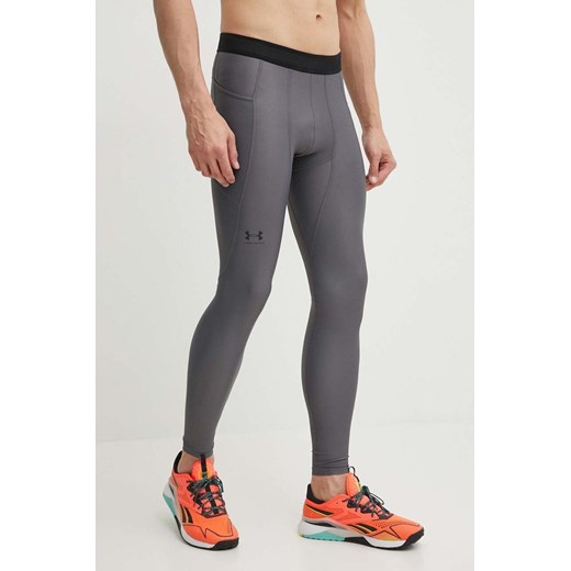 Under Armour legginsy treningowe Iso-Chill kolor szary gładkie ze sklepu ANSWEAR.com w kategorii Spodnie męskie - zdjęcie 172382549