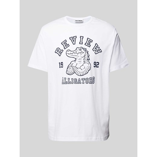 T-shirt z nadrukiem z logo ze sklepu Peek&Cloppenburg  w kategorii T-shirty męskie - zdjęcie 172383028