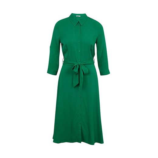 Sukienka ORSAY midi zielona elegancka z wiskozy luźna 