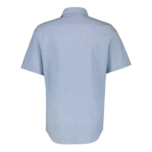 Koszula męska niebieska Lerros casual z klasycznym kołnierzykiem 