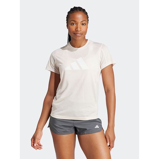 adidas Koszulka sportowa w kolorze kremowym ze sklepu Limango Polska w kategorii Bluzki damskie - zdjęcie 172384075