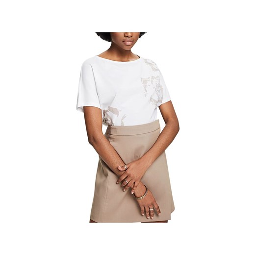 ESPRIT Koszulka w kolorze białym ze sklepu Limango Polska w kategorii Bluzki damskie - zdjęcie 172384306