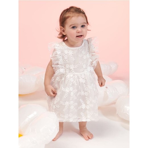 Sinsay - Sukienka koronkowa - biały ze sklepu Sinsay w kategorii Ubranka do chrztu - zdjęcie 172385908