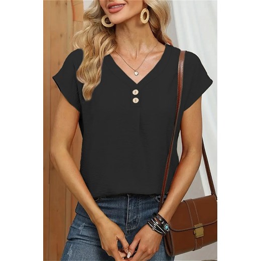 T-shirt KREAMOLDA BLACK ze sklepu Ivet Shop w kategorii Bluzki damskie - zdjęcie 172386797