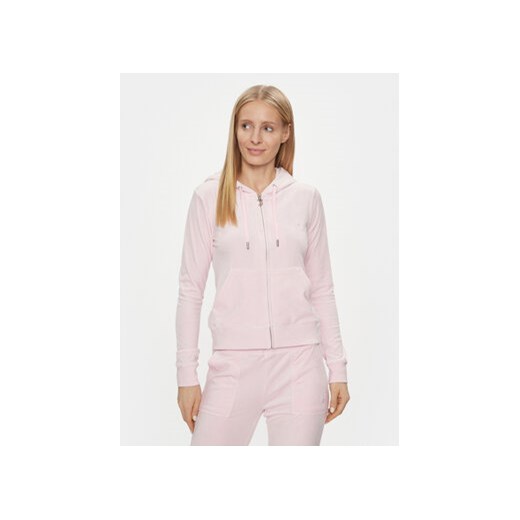 Juicy Couture Bluza Robertson JCAP176 Różowy Slim Fit ze sklepu MODIVO w kategorii Bluzy damskie - zdjęcie 172390026